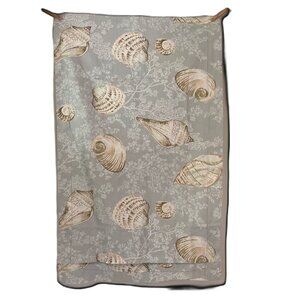 POTTERY BARN Pillow Sham Coastal Nautical Seashells Size KING